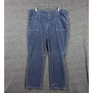 Kut From The Kloth Womens Pants Size 18 Blue Corduroy Front Pockets Cotton